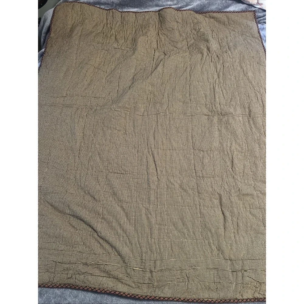 VHC Brands Heritage Farms Quilted Throw 50x60 Crow Star Primitive Country Wall